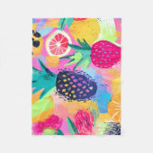 Abstract Paradijs Tropisch Fruit Fiesta Fleece Deken (Voorkant)