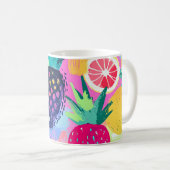 Abstract Paradijs Tropisch Fruit Fiesta Koffiemok (Voorkant rechts)
