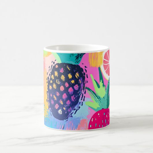 Abstract Paradijs Tropisch Fruit Fiesta Koffiemok (Center)