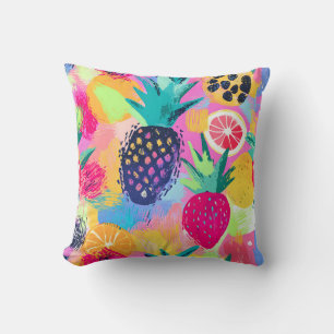 Abstract Paradijs Tropisch Fruit Fiesta Kussen