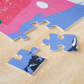 Abstract Paradijs Tropisch Fruit Fiesta Legpuzzel (Zijkant)