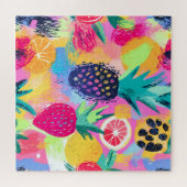 Abstract Paradijs Tropisch Fruit Fiesta Legpuzzel (Horizontaal)