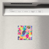 Abstract Paradijs Tropisch Fruit Fiesta Magneet (Insitu (Vaatwasser))