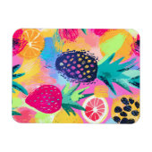 Abstract Paradijs Tropisch Fruit Fiesta Magneet (Horizontaal)