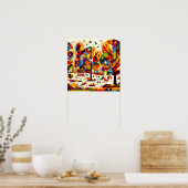 Abstract Park Poster (Keuken)