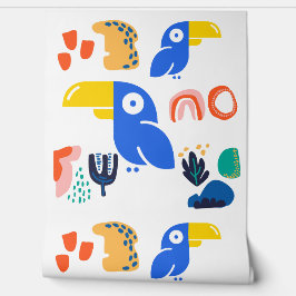 Abstract Parrot Pattern Behang