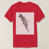 Abstract Parrot Silhouette T-shirt (Design voorkant)