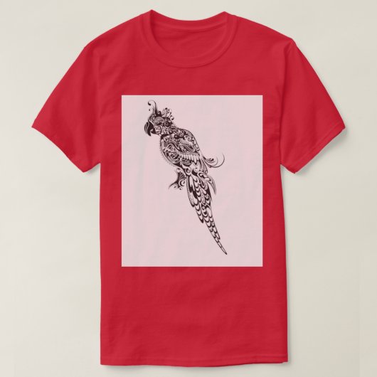 Abstract Parrot Silhouette T-shirt (Design voorkant)
