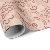 Abstract Partij Doodle Patroon Cadeaupapier (Rol Hoek)