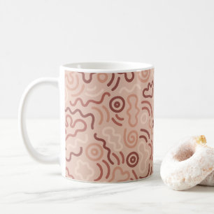 Abstract Partij Doodlepatroon Koffiemok
