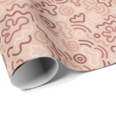 Abstract Party Doodle Pattern Cadeaupapier (Rol Hoek)