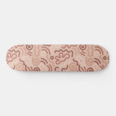 Abstract Party Doodle Pattern Persoonlijk Skateboard (Horizontaal)