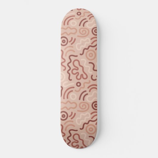 Abstract Party Doodle Pattern Persoonlijk Skateboard (Voorkant)