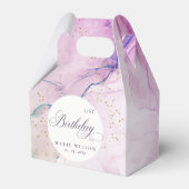 Abstract pasta Paars blauw Blauwgroen elke dag Bedankdoosjes (Achterkant)