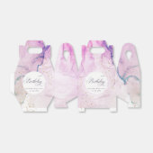 Abstract pasta Paars blauw Blauwgroen elke dag Bedankdoosjes (Uitgevouwen)