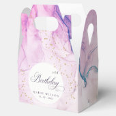 Abstract pasta Paars blauw Blauwgroen elke dag Bedankdoosjes (Geopend)