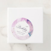 Abstract pasta Paars blauw Blauwgroen elke dag Bedankjes Labels (In situ)