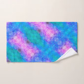 Abstract pastblauw, roze, Aqua Bad Handdoek (Handdoek)