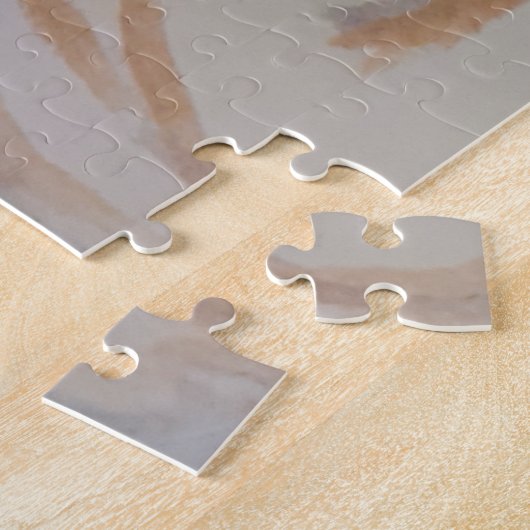 Abstract Pastel Bloemen Jigsaw Puzzel (Zijkant)