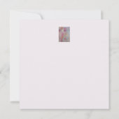 Abstract Pastel Bloemen Platte Kaart (Achterkant)