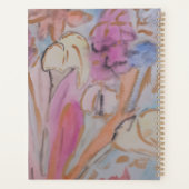 Abstract pastel bloemig gepersonaliseerd planner (Achterkant)