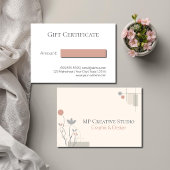 Abstract Pastel Design: Modern Florals & Geometry