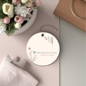 Abstract Pastel Design: Modern Florals & Geometry Bedankjes Labels