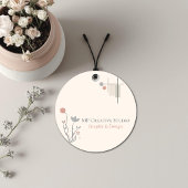 Abstract Pastel Design: Modern Florals & Geometry Bedankjes Labels