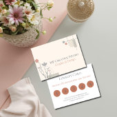 Abstract Pastel Design: Modern Florals & Geometry Klantenkaartje
