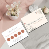 Abstract Pastel Design: Modern Florals & Geometry Klantenkaartje