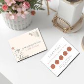 Abstract Pastel Design: Modern Florals & Geometry Klantenkaartje