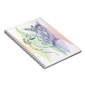 Abstract Pastel Esthetisch Schetsboek Notitieboek (Rechterzijde)