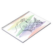 Abstract Pastel Esthetisch Schetsboek Notitieboek (Linkerzijde)