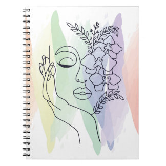Abstract Pastel Esthetisch Schetsboek Notitieboek