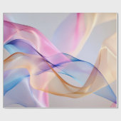 Abstract Pastel Fabric Flow Cadeaupapier (Vlak)