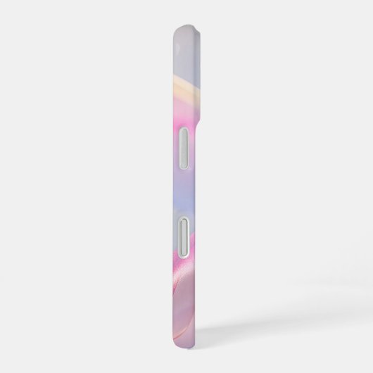 Abstract Pastel Fabric Flow iPhone 16 Hoesje (Rechterkant)