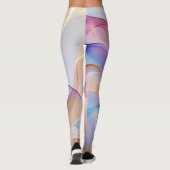 Abstract Pastel Fabric Flow Leggings (Achterkant)