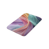 Abstract Pastel Fabric Waves  Badmat (Gekanteld)