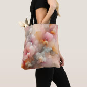 Abstract Pastel Floral Cloud Ink Landscape Tote Bag (Dichtbij)