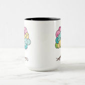 Abstract Pastel Hersenen Boom Kunstprint Mok (Midden)
