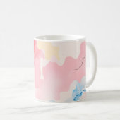 Abstract Pastel Koffiemok (Voorkant rechts)