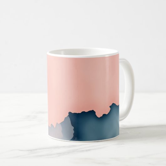 Abstract Pastel Koffiemok (Voorkant rechts)