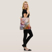 Abstract Pastel Lavender Floral Cloud Landscape Tote Bag (Op model)