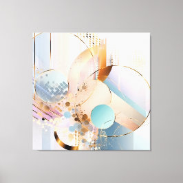 Abstract pastel modern geometrisch patroon canvas afdruk
