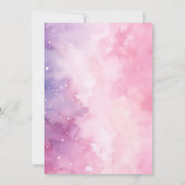 Abstract Pastel Pink Purple Sweet 16 Birthday Kaart (Achterkant)