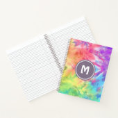 Abstract pastel regenboogvaar batik notitieboek (Binnen)