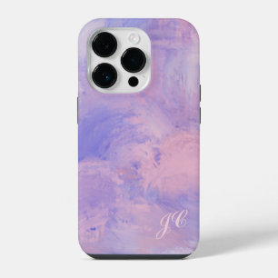 Abstract Pastel Roze en Blauw iPhone 14 Plus Hoesje