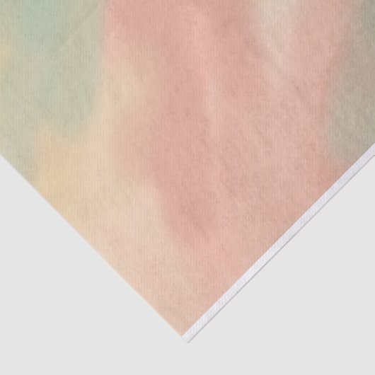 Abstract pastel roze groen geel tissuepapier (Detail)