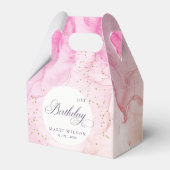 Abstract Pastel Roze Paars Elke dag van de Ouddag Bedankdoosjes (Voorkant Zijde)