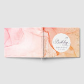 Abstract Pastel Roze Sinaasappel Elke zondag Gastenboek (Volledig)